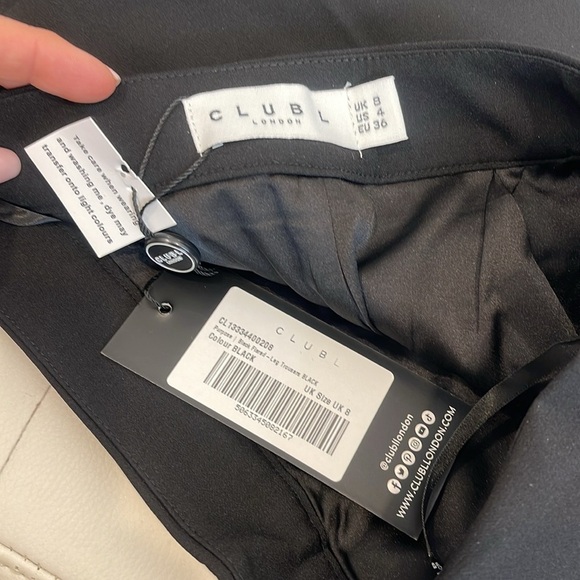CLUB L. London black flare pants size 4 NWT - Picture 4 of 4